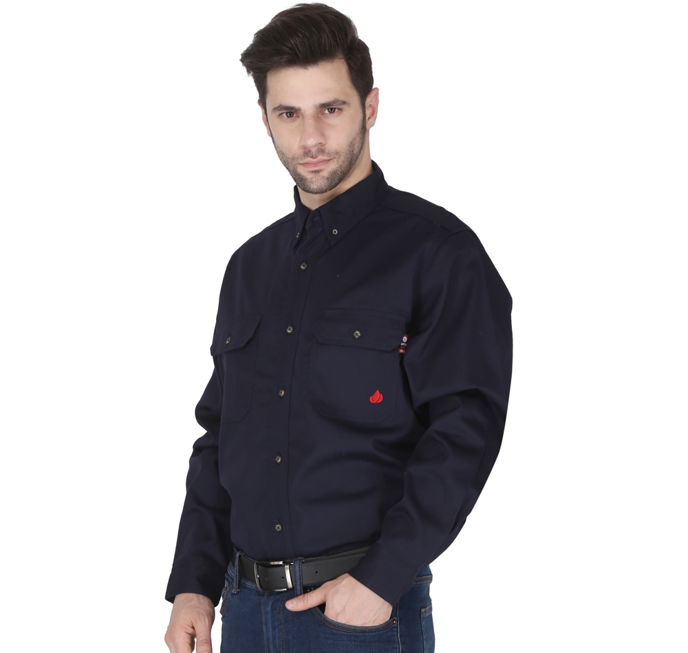 Picture of Forge FR MFRLB2PS-024 MEN'S FR SOLID BUTTON SHIRT